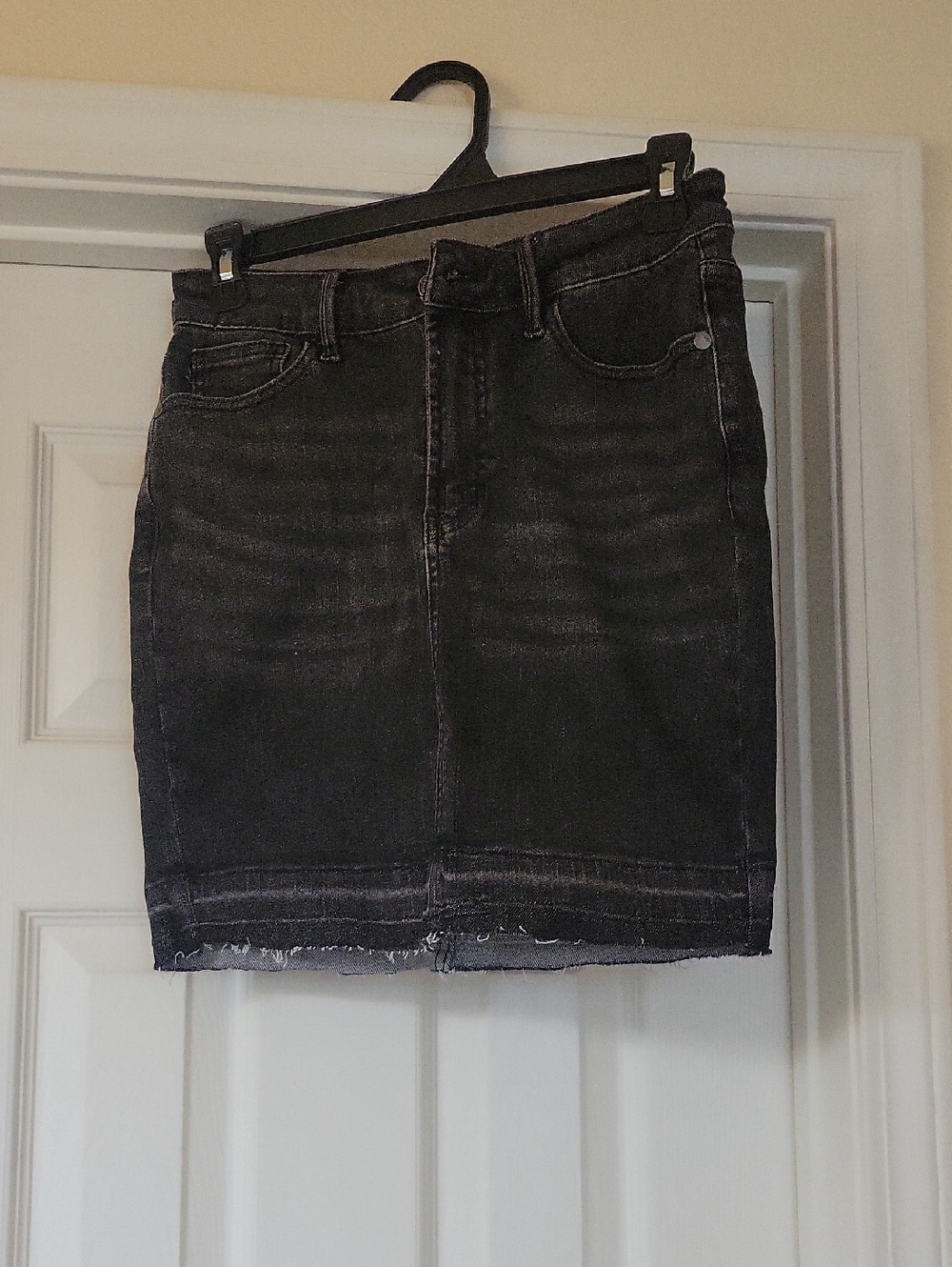 Judy Blue Black Denim Pencil Skirt